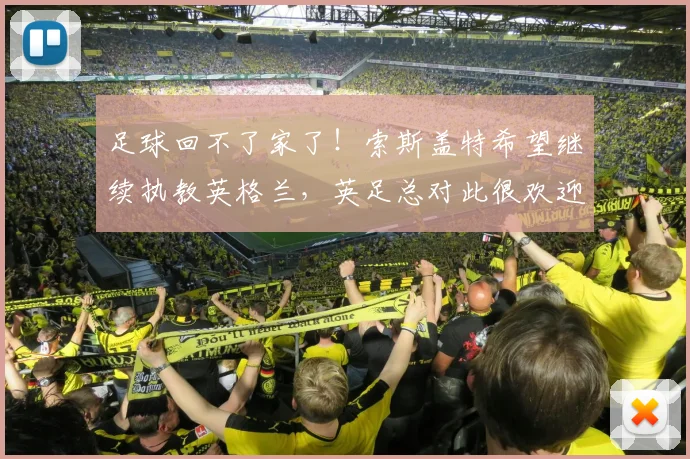 足球回不了家了！索斯盖特希望继续执教英格兰，英足总对此很欢迎