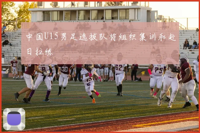 中国U15男足选拔队将组织集训和赴日拉练